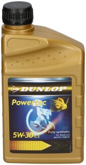 Dunlop Motorolie 5W-30 - voor uw auto - flacon van 1 liter