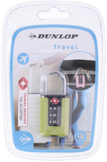 Dunlop Reistassen/koffers bagageslot met TSA cijferslot groen