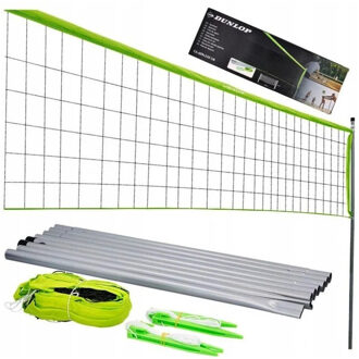 Dunlop Sportnet - groen/zwart - volleybal, tennis, badminton - compleet - weerbestendig
