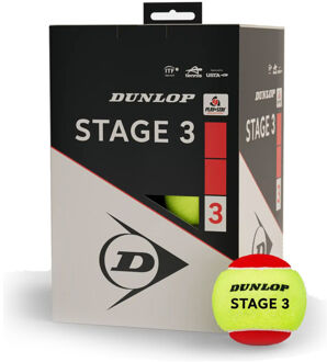 Dunlop Stage 3 Red Box 12 stuks geel - nosize