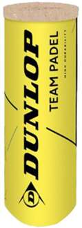 Dunlop Team Padel Verpakking 3 Stuks geel - nosize