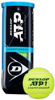 Dunlop tennisbal ATP Championship rubber/vilt geel 3 stuks