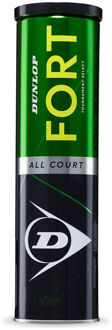 Dunlop tennisbal Fort All Court rubber/vilt geel 4 stuks