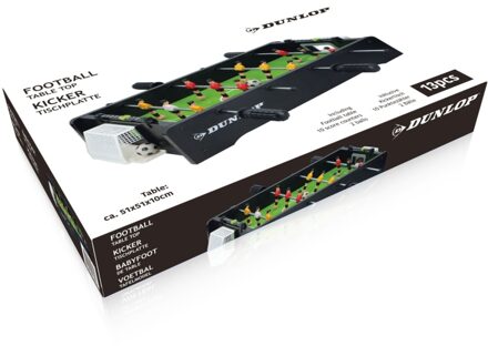 Dunlop Voetbaltafel - Mini - Tafelmodel - 2 Ballen - 2 Scoretellers