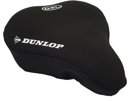 Dunlop zadeldek / zadelhoes comfort met gel - Fietszadelhoezen Zwart