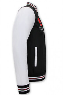 Dunne baseball jacket classic Zwart - XXL