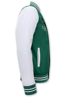 Dunne baseball jacks zomer groen - maat XL Veelkleurig