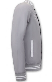 Dunne baseball zomer jas voor - maat S Grijs