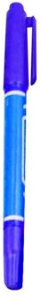 Dunne Dubbele Headed Marker Pen Plastic Permanente Marker Kantoorbenodigdheden Supplies blauw