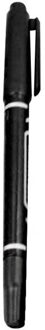 Dunne Dubbele Headed Marker Pen Plastic Permanente Marker Kantoorbenodigdheden Supplies zwart