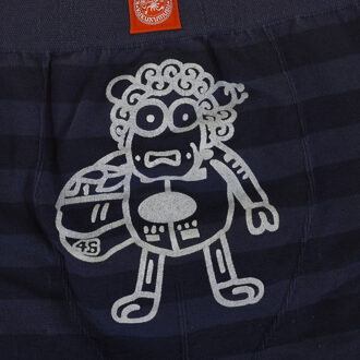 Dunne elastische boxer en aan het lichaam aanpasbare stof 98253 heren Blauw