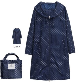 Dunne Regenjas Vrouwen Waterdichte Vrouwelijke Regenjas Poncho Jas Capa De Chuva Chubasqueros Mujer Licht (niet lange mouw) Marineblauw