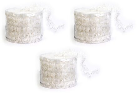 Dunne witte folie kerstslinger 3,5 x 700 cm kerstboomversiering