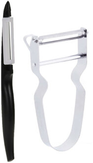 Dunschiller/aardappelmesje set - incl. klassieke dunschiller