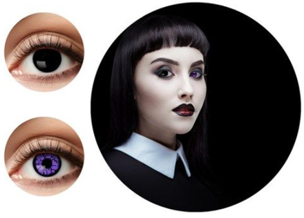 Duo black witch/purple Monster Maandlenzen Multikleur - Print