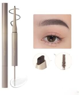 Duo Eyebrow Pencil - 3 Colors #02 Gray-Brown - 1.2g