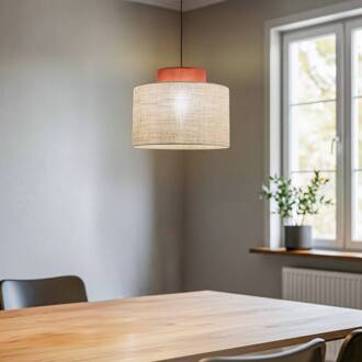 Duo hanglamp, Ø 20 cm, roestbruin/natuurbruin, jute roestbruin, lichtbruin natuurlijk