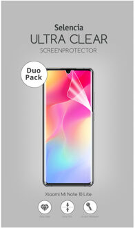 Duo Pack Ultra Clear Screenprotector Voor De Xiaomi Mi Note 10 Lite