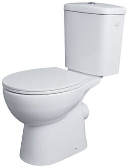 Duoblok Toilet Avisio I Pk Aansluiting I Randloos Toiletpot Wit