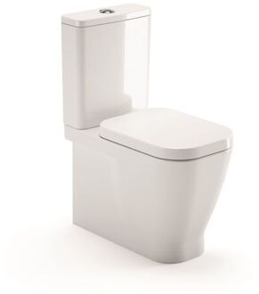 Duoblok Toilet Look | Soft-close Toiletzitting | Universee Afvoer| Randloos Toiletzitting Wit