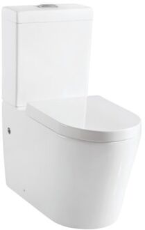 Duoblok Toilet Savio 2 I Universele Aansluiting I Quick Release & Soft-close Toiletzitting Wit