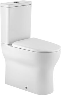 Duoblok Toilet| Universele Afvoer| Randloos | Verhoogd +7cm | Wit