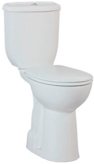 Duoblok Toiletpot Staand Verhoogd +8 cm Wit Compleet (PK)