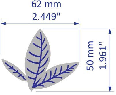 DUOFEN metalen stansmessen 2 stuks set Rose leaf stencil voor DIY papercraft project Plakboek Album 1stk
