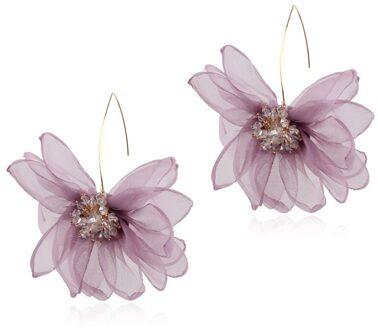 DUOJIAOYAN Mode Grote Oorbellen Voor Vrouwen Wedding Party Bohemian Acryl Bloem Oorbellen Verklaring Boho Bead Sieraden ER39-1