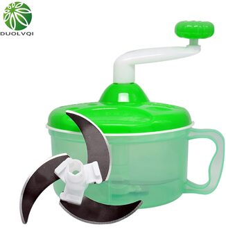 Duolvqi Draagbare Groenten Chopper Rvs Salade Cutter Kom Gesneden Fruit Groente Gereedschap Voor Keuken Accessoires