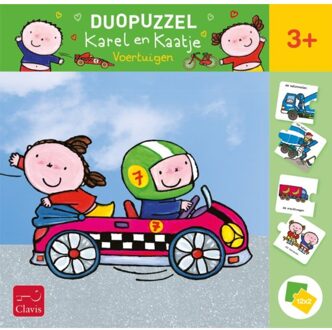Duopuzzel Karel En Kaatje. Voertuigen