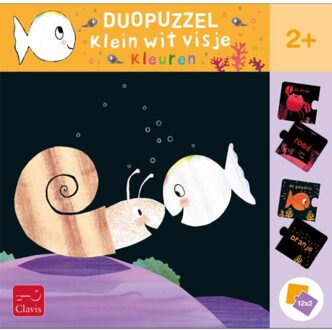 Duopuzzel Klein Wit Visje. Kleuren