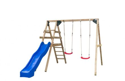 duoschommel Celina met glijbaan - blauw