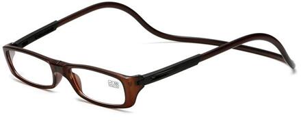 Duoyuanse Mode Leesbril Magneet Vouwen Handig Ultralichte Verziendheid Bril Voor Ouderen Mannen/Vrouwen Anti-vermoeidheid +100 / 1002C