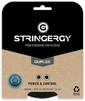 Duplex Set Snaren 2x 6m zwart - 1.19