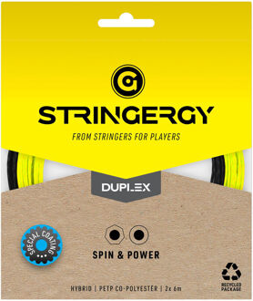 Duplex Set Snaren 2x 6m-Zwart,Geel - 1.24