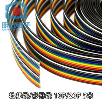 Dupont Kabel/Repetitie Kabel/Rainbow/Fc Kabel 10P/20P 2.54 5M 10P 5 meters