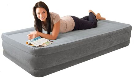 Dura-Beam Deluxe 1-Persoons Comfort-Plush zelfopblazend luchtbed - 191x99x33cm Multikleur