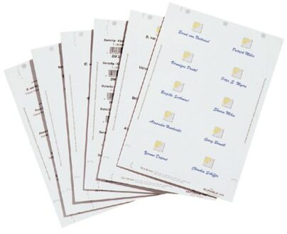 Durable Badgekaart Durable 1453 bedrukbaar 40x75mm 240stuks