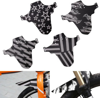 Durable Bicycle Mudguard Front Rear Mudguard Cycling Road MTB Mountain Bike Bicycle Fender with 6 Fixing Strap Bike Accessories