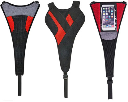 Durable Bike Trainer Sweatbands Sports Cycling Sweat Tapes MTB Road Bicycle Sweat Absorb Guard Strap Net Cover with Phone Pouch