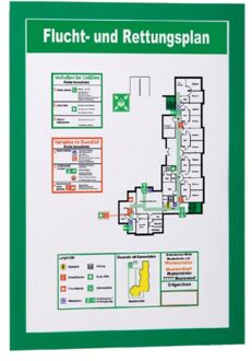 Durable Duraframe Zelfklevend Kader A4, Magnetisch, Groen (pak 2 stuks)