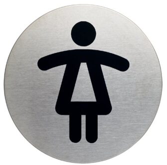 Durable Infobord pictogram Durable 4904 wc dames rond 83Mm