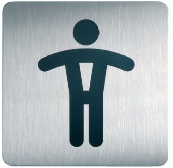 Durable Infobord pictogram Durable 4954 vierkant wc heren 150mm