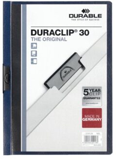 Durable KLEMMAP DURABLE 2200 A4 PL/TR 3MM NACHTBLAUW