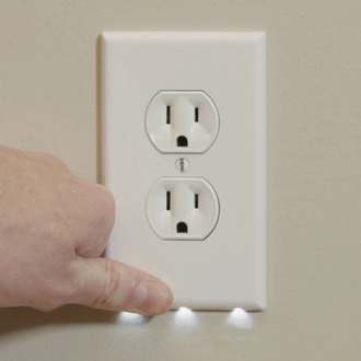 Durable Night Light Duplex High-quality Convenient Outlet Cover Wall Plate With Led Night Lights Ambient Light Sensor