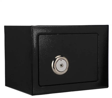 Durable Strong High Security Steel Safe Box Key Operated Money Cash Storage Home Office