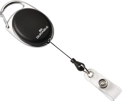 Durable Style badge reel - 80 cm - Zwart - 10 stuks