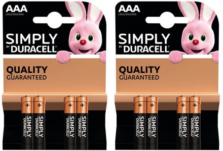Duracell 20x Duracell AAA Simply batterijen alkaline Lr03 Mn2400 1.5 V