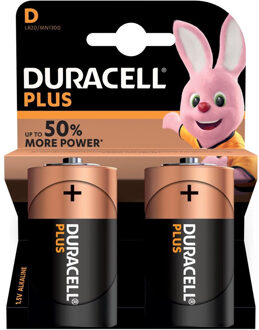 Duracell 2x Duracell D Plus batterijen alkaline LR20 MN1300 1.5 V Multi